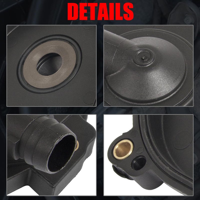 RANSOTO PVC Vent Valve Crankcase Breather Oil Separator Cover and Camshaft Expansion Plug Kit Compatible with Mercedes ML350 C230 C300 E350 C350 SLK300 ML450 Replace 2720100631 0009985690 0009986590 - Image 2